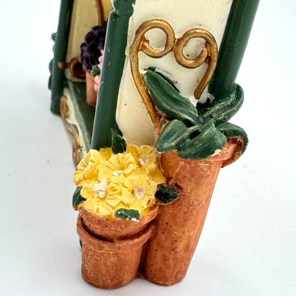 Avon Vtg Victorian Memories Collection Miniature Terrace Set Furniture Bonus Pc - Picture 16 of 16